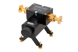PE-W22AT5002 - WR-22 Waveguide Direct Read Attenuator, 0 to 60 dB, from 33 GHz to 50 GHz, UG-383/U Round Cover Flange, Dial