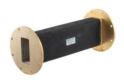 PE-W284TF001-12 - WR-284 Twistable Flexible Waveguide 12 Inch, UG Round Cover Flange Operating from 2.6 to 3.95 GHz