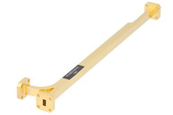 PE-W28CP003-20 - WR-28 Waveguide 20 dB Broadwall Coupler, UG-599/U Square Cover Flange, E-Plane Coupled Port, 26.5 GHz to 40 GHz, Brass Copper