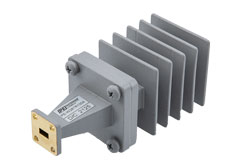 50 Watts WR-28 Waveguide Load 26.5 GHz to 40 GHz, Brass with UG Square Cover Flange