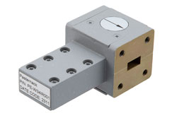 PE-W34IR001 - WR-34 Waveguide Isolator from 21.7 GHz to 33 GHz, 18 dB min Isolation, Cover Flange, Aluminum