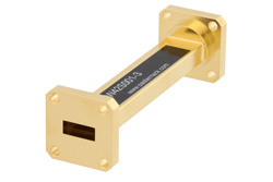 PE-W42S001-3 - WR-42 Instrumentation Grade Straight Waveguide Section 3 Inch Length with UG-595/U Flange Operating from 18 GHz to 26.5 GHz