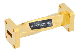Waveguide WR90 H-Bend 90 Degree Elbow 3.5" Center Square Cover Flanges Brass 