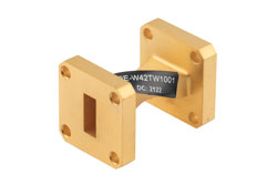 PE-W42TW1001A - WR-42 90 Degree Waveguide Twist With a UG-595/U Flange Operating From 18 GHz to 26.5 GHz