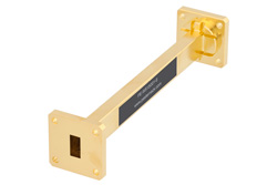 PE-W51S001-6 - WR-51 Instrumentation Grade Straight Waveguide Section 6 Inch Length with UBR180 Flange Operating from 15 GHz to 22 GHz