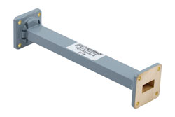 PE-W62S001-6 - WR-62 Commercial Grade Straight Waveguide Section 6 Inch Length with UG-419/U Flange Operating from 12.4 GHz to 18 GHz