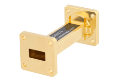 WR-62 Instrumentation Grade Straight Waveguide Section 3 Inch Length with UG-419/U Flange Operating from 12.4 GHz to 18 GHz