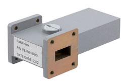 PE-W75IR001 - WR-75 Waveguide Isolator from 9.84 GHz to 15 GHz, 20 dB min Isolation, Cover Flange, Aluminum
