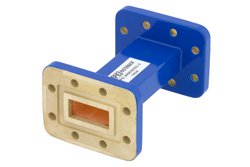 PE-W90S002-3 - WR-90 Commercial Grade Straight Waveguide Section 3 Inch Length with CPR-90G Flange Operating from 8.2 GHz to 12.4 GHz