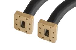 PE-W90TF008-24 - WR-90 Twistable Flexible Waveguide 24 Inch, CPRF Flange Operating from 8.2 to 12.4 GHz