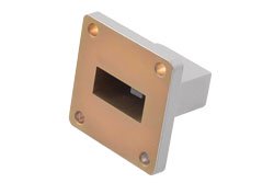 PE-W90TR1001 - 2 Watts WR-90 Waveguide Load 9 GHz to 10 GHz, Aluminum with UG Square Cover Flange