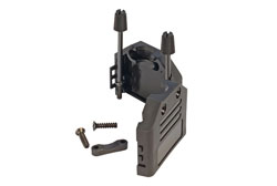 PE1029 - Hinged D-Sub Hood Kit, DB15/HD26 Black