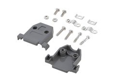 PE1032 - Assembled D-Sub Hood Kit, DB15/HD26 Gray