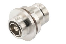 PE1280 - Low PIM 7/16 DIN Female to 7/16 DIN Female Bulkhead Mount Adapter