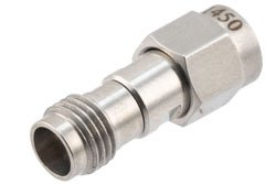 PE1450 - High Temp, 2.92mm Male to 2.4mm Female Adapter, 40GHz VSWR1.25, MIL-STD 348B