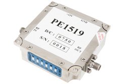 PE1519 - 15 dBm P1dB, 1 GHz to 4 GHz, Gain Block Amplifier, 26 dB Gain, 2.5 dB NF, SMA
