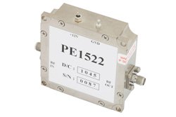 PE1522 - 15 dBm P1dB, 4 GHz to 8 GHz, Gain Block Amplifier, 26 dB Gain, 3 dB NF, SMA