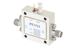PE1523 - 13 dBm P1dB, 6 GHz to 18 GHz, Gain Block Amplifier, 22 dB Gain, 4.5 dB NF, SMA