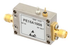 PE15A1008 - 25 dBm IP3, 1.6 dB NF, 13.5 dBm P1dB, 20 MHz to 3 GHz, Low Noise Amplifier, 25 dB Gain, SMA