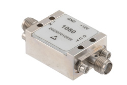 PE15A1080 - 1.0 dB NF Low Noise Amplifier, Operating from 1 GHz to 6 GHz with 18 dB Gain, 18.5 dBm P1dB and SMA