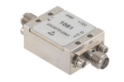 PE15A1081 - 2.1 dB NF Low Noise Amplifier, Operating from 10 MHz to 6 GHz with 18 dB Gain, 20 dBm P1dB and SMA