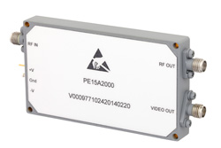 500 MHz to 4 GHz, Log Amplifier, 25 mV/dB Log Slope, 70 dBm Log Range, SMA