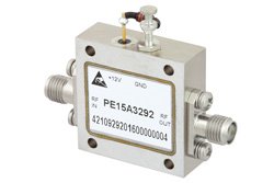 PE15A3292 - 2.5 dB NF, 7 dBm P1dB, 6 GHz to 12 GHz, Low Noise Broadband Amplifier, 17 dB Gain, SMA