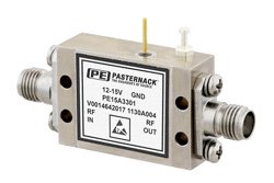 PE15A3301 - 3.2 dB NF, 13 dBm P1dB, 2 GHz to 18 GHz, Low Noise Broadband Amplifier, 22 dB Gain, SMA