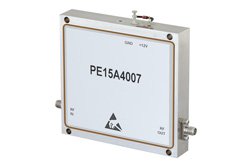 PE15A4007 - 4 Watt P1dB, 8.5 GHz to 11 GHz, High Power GaAs Amplifier, SMA Input, SMA Output, 30 dB Gain, 45 dBm IP3, 5 dB NF
