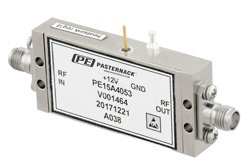 PE15A4053 - 1 Watt P1dB, 500 MHz to 4 GHz, Medium Power Amplifier, SMA, 30 dB Gain, 6 dB NF