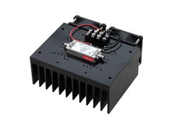 PE15A4054F - 1 Watt P1dB, 2 GHz to 8 GHz, Medium Power Amplifier with Heatsink, SMA, 38 dB Gain, 5.5 dB NF