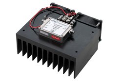 PE15A4058F - 1 Watt P1dB, 2 GHz to 20 GHz, Medium Power Amplifier with Heatsink, SMA, 30 dB Gain, 38 dBm IP3