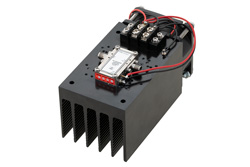 PE15A4069F - 20 dBm Psat, 30 GHz to 40 GHz, Medium Power Amplifier with Heatsink, 2.92mm, 20 dB Gain