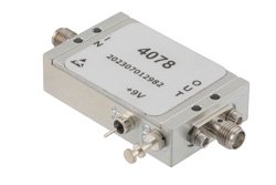 PE15A4078 - 1 Watt P1dB, 4 GHz to 6 GHz, Medium Power GaAs Amplifier, 30 dB Gain, 42 dBm IP3 and SMA