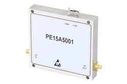 PE15A5001 - 40 dB Gain, 10 Watt P1dB, 1.2 GHz to 1.4 GHz, High Power GaAs Amplifier, SMA Input, SMA Output