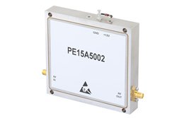 45 dB Gain, 10 Watt Psat, 3.1 GHz to 3.5 GHz, High Power High Gain Amplifier, 4 dB NF, SMA