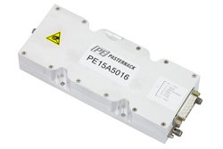 PE15A5016 - 58 dB Gain, 20 Watt Psat, 6.4 GHz to 7.1 GHz, High Power GaN Amplifier, SMA Input, SMA Output
