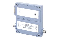 60 dB Gain, 10 Watt Psat, 100 MHz to 6 GHz, High Power High Gain Amplifier, GaN, 10 dB NF, SMA