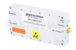 PE15A5030 - 4 Watt Psat, 1 MHz to 1 GHz, High Power LDMOS Amplifier, SMA Input, SMA Output, 36 dB Gain, 39 dBm IP3, Class AB