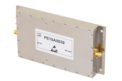 PE15A5039 - 42 dB Gain, 25 Watt P1dB, 860 MHz to 960 MHz, High Power Amplifier, SMA Input, SMA Output, 58 dBm IP3, 3.5 dB NF