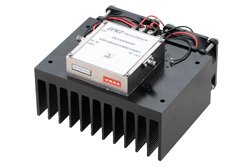 PE15A5050F - 10 Watt P1dB, 6 GHz to 18 GHz, High Power Amplifier with Heatsink, SMA, 40 dB Gain, 46 dBm IP3