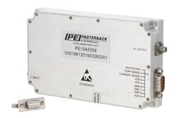 PE15A5058 - 50 dB Gain, 100 Watt Psat, 500 MHz to 1 GHz, High Power LDMOS Amplifier, SMA, Class AB
