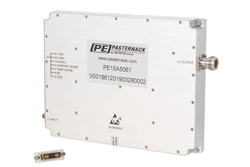 PE15A5061 - 53 dB Gain, 200 Watt Psat, 800 MHz to 1 GHz, High Power LDMOS Amplifier, SMA Input, Type N Output, Class AB