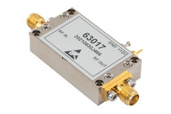 PE15A63017 - Input Protected Low Noise Amplifier, 30 MHz to 3000 MHz, 1 Watt RF Input Power, 30 dB Gain, 1.7 dB Noise Figure, 12V, SMA