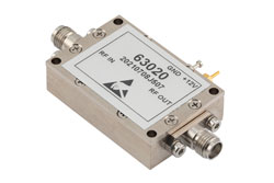 PE15A63020 - Input Protected Low Noise Amplifier, 100 MHz to 18 GHz, 1 Watt RF Input Power, 33 dB Gain, 3.5 dB Noise Figure, 12V, SMA
