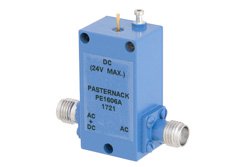 PE1606A - 0.1 MHz to 12.4 GHz SMA Bias Tee Rated to 750 mA and 24 Volts DC