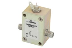 PE1617 - 250 MHz to 2.5 GHz SMA Bias Tee Rated to 7000 mA and 100 Volts DC