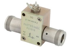 PE1618 - 250 MHz to 2.5 GHz N Bias Tee Rated to 7000 mA and 100 Volts DC