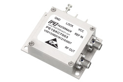 PE19XC7003 - 4 GHz Phase Locked Oscillator, 10 MHz External Ref., Phase Noise -90 dBc/Hz, SMA