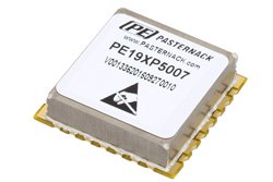 PE19XP5007 - Surface Mount (SMT) 4 GHz Phase Locked Oscillator, 10 MHz External Ref., Phase Noise -98 dBc/Hz, 0.9 inch Package
